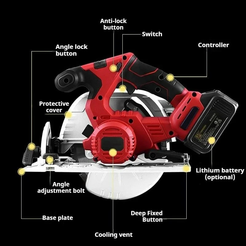 Power Tools Wood - Brushless Lithium Electric Cutting Machine High