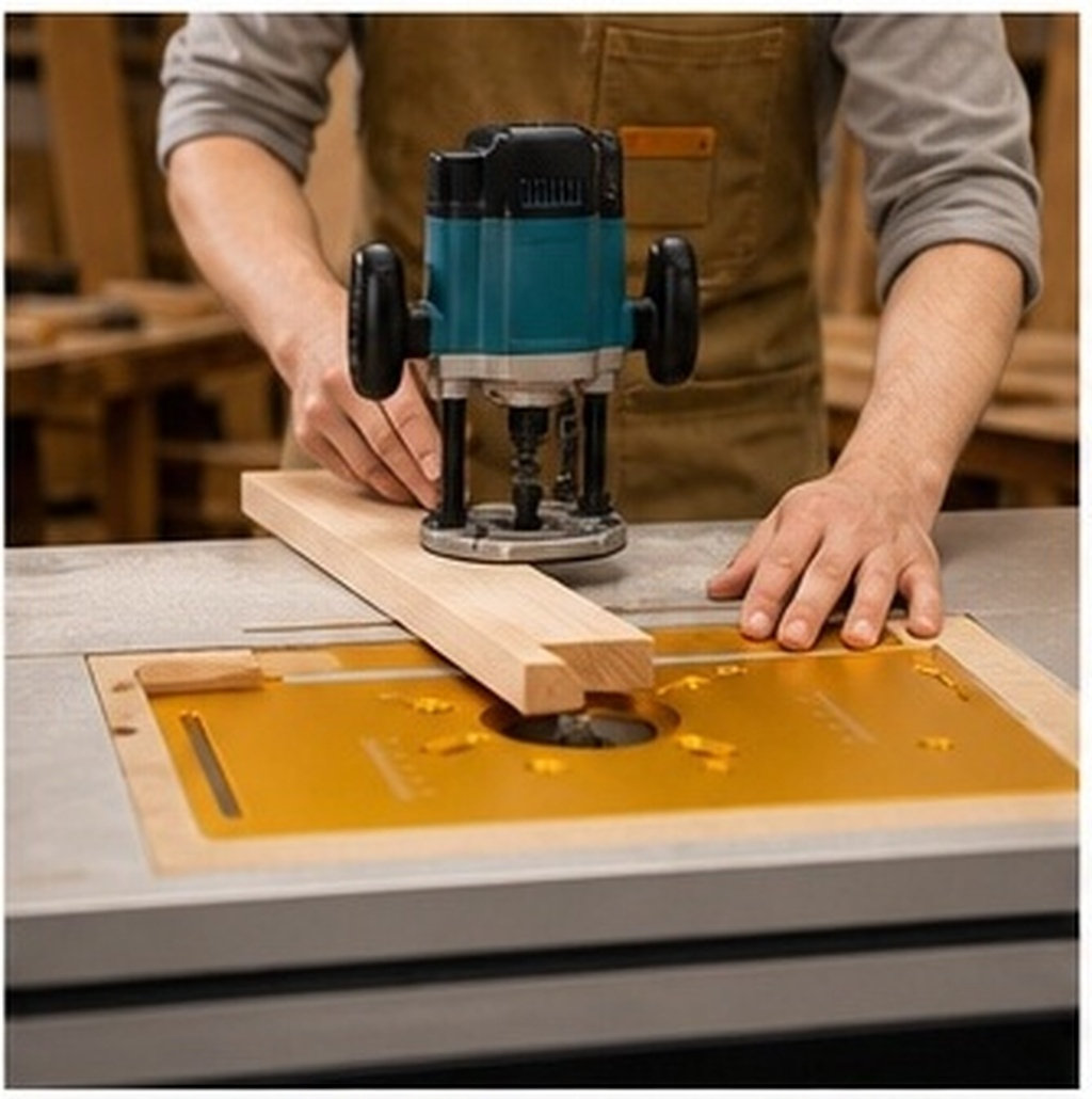 Router Trim Base - 1Set Aluminum Alloy Router Table Insert