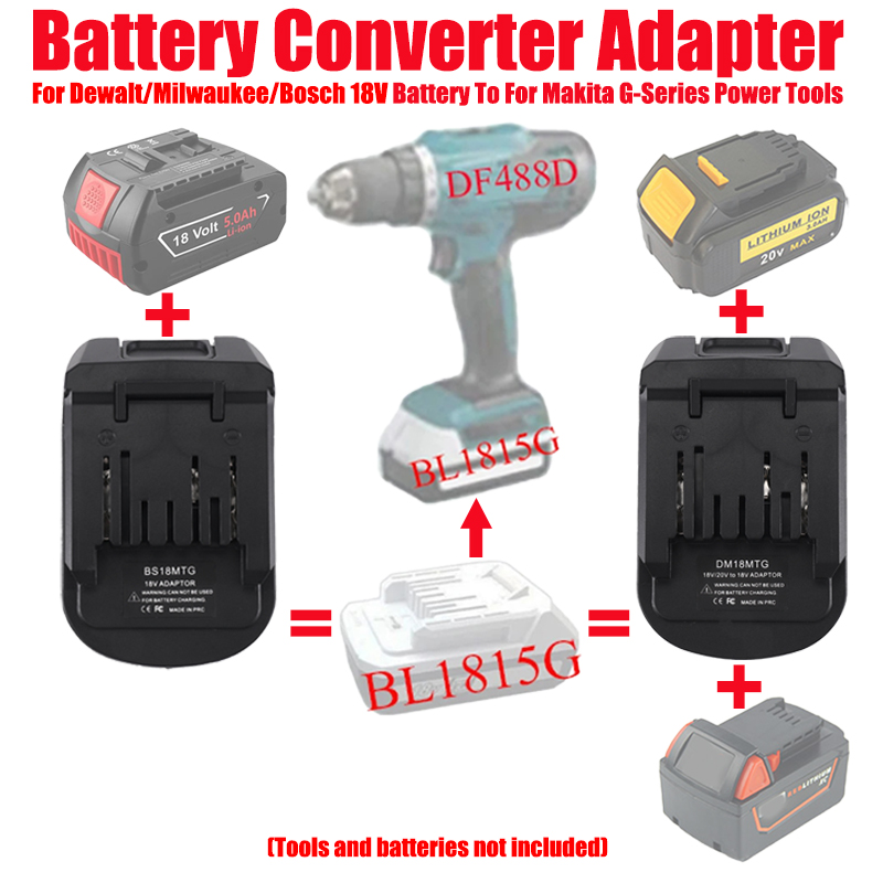 Power Tools Dewalt - ALASICKA DM18MTG BS18MTG Battery Adapter for
