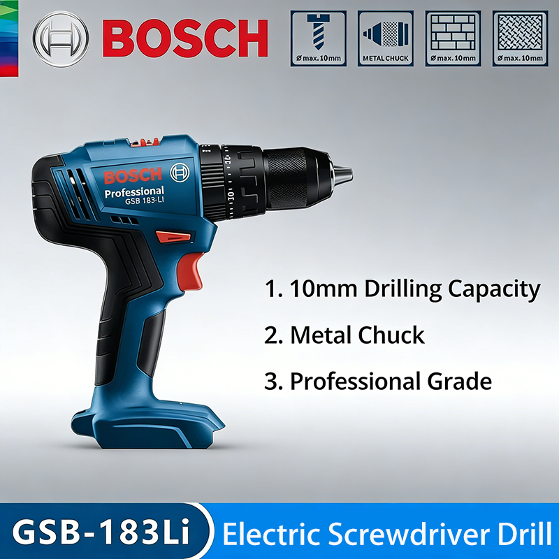 Power Tools Wood - Bosch GSB183-LI Electric Drill Screwdriver Cordless