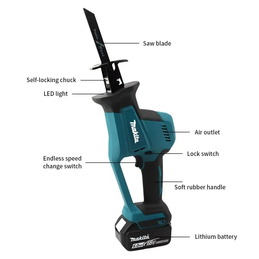 Makita DJR189 18V LXT Brushles - Reciprocating Saw Cordless ulasan dan harga