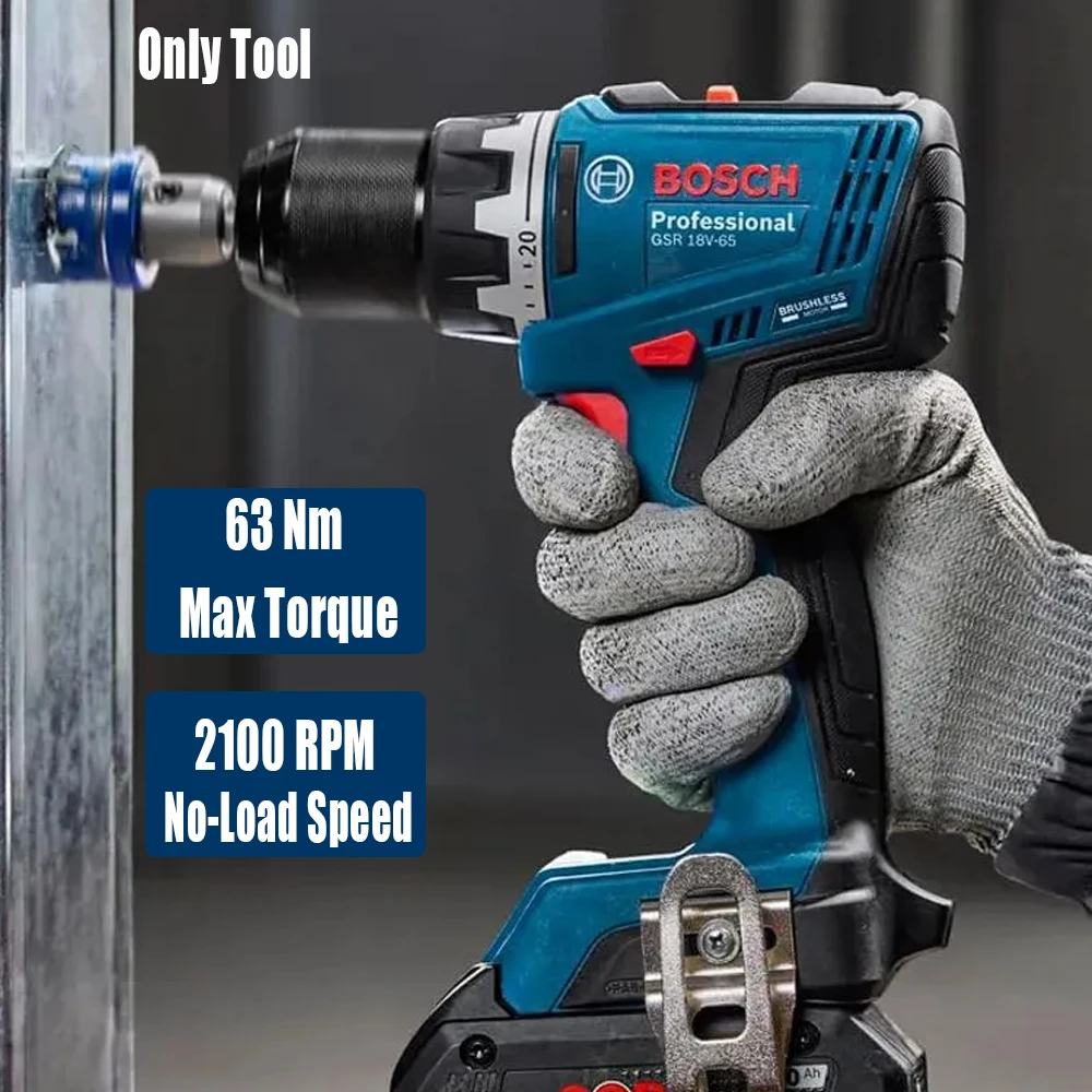 Bosch GSR 18V-65 Brushless Ele - Power Tools Woodworking ulasan dan harga