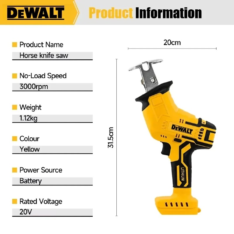 Dewalt Electric Saw 2800RPM Br - Reciprocating Saw Cordless ulasan dan harga
