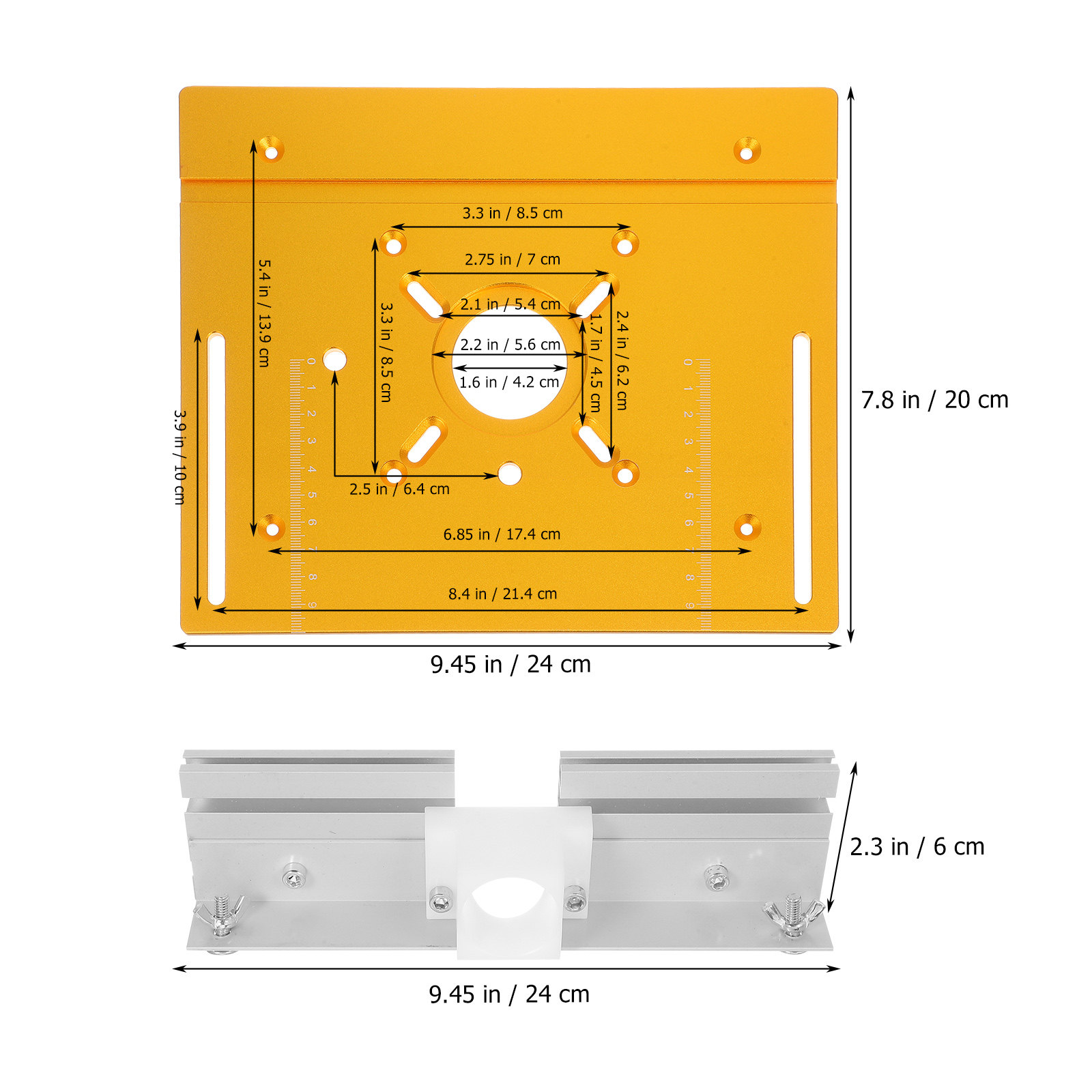 1Set Aluminum Alloy Router Tab - Router Trim Base ulasan dan harga