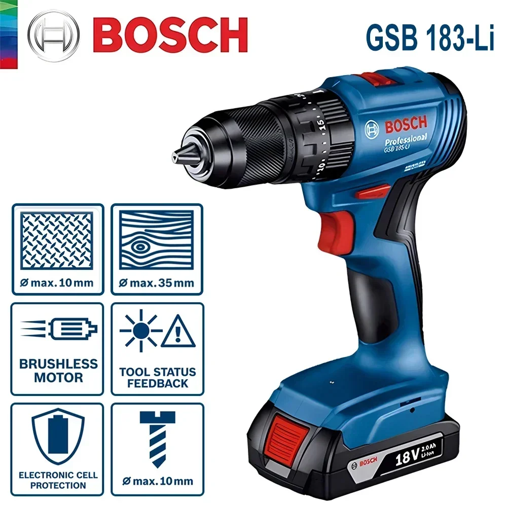 Bosch GSB183-LI 18V Cordless I - Power Tools Wood ulasan dan harga