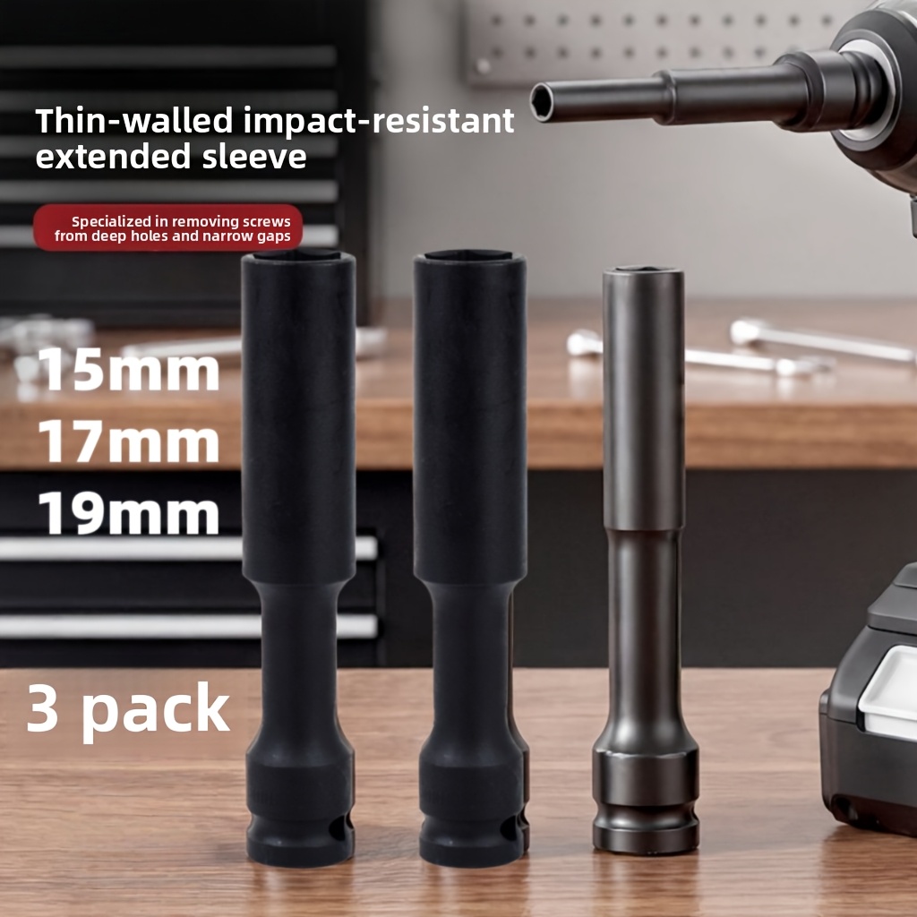 1/3pcs 1/2 Inch Extended Thin- - Power Tools Pneumatic ulasan dan harga