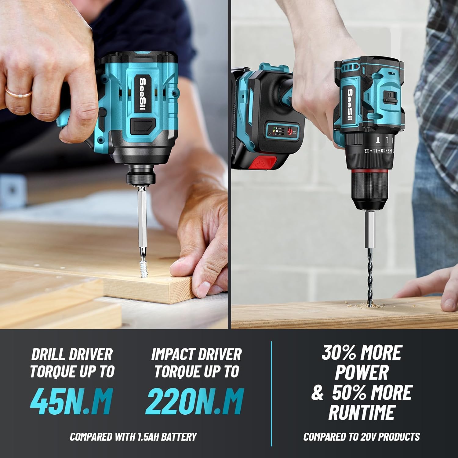 SEESII QH220/WH045 3/8'' Drill - Power Tools Underwater ulasan dan harga