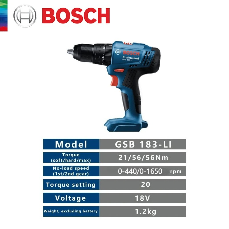 Bosch Electric Drill GSB183-LI - Power Tools Wood ulasan dan harga